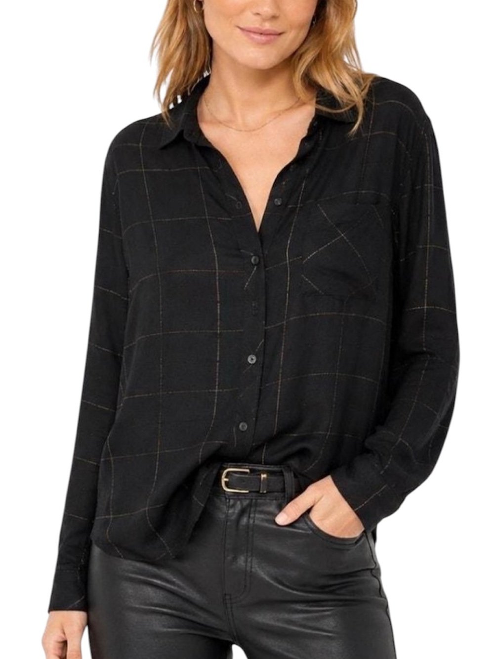 NWT Rails Ebony Tinsel Hunter Shirt - Sz L